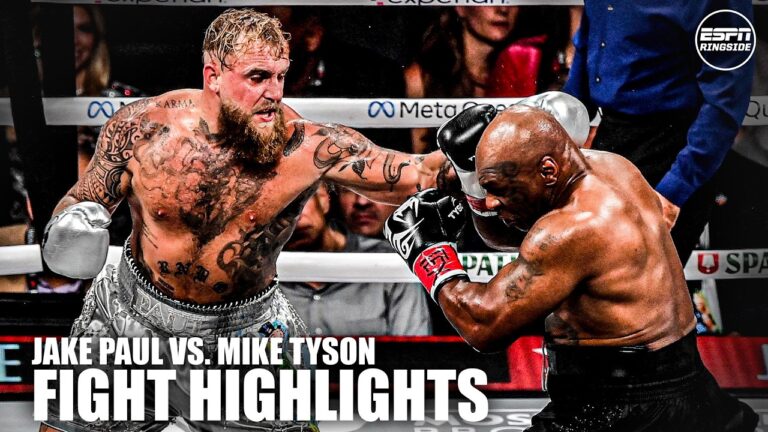 Jake Paul vs. Mike Tyson FIGHT HIGHLIGHTS”